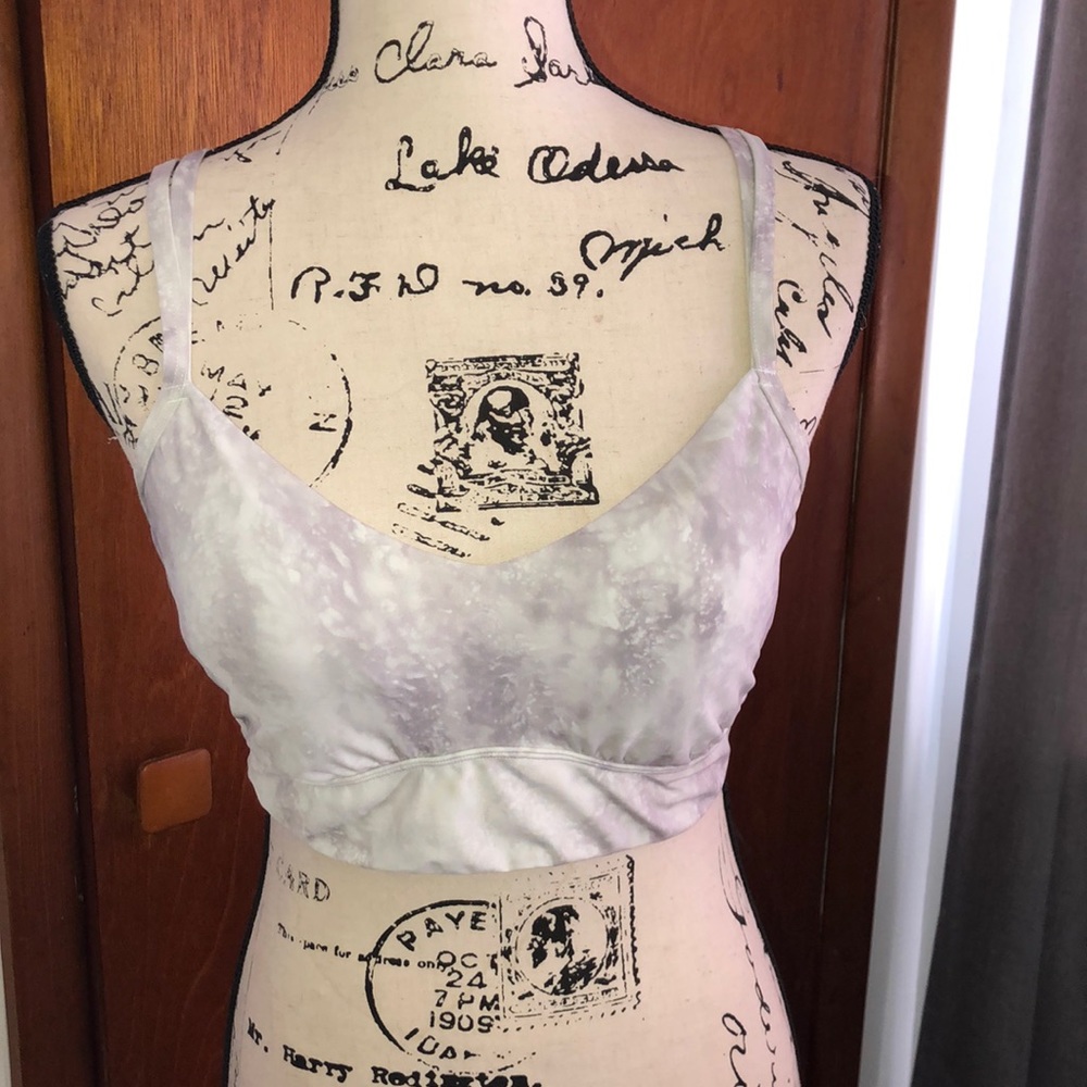 All in motion white and gray sports bra